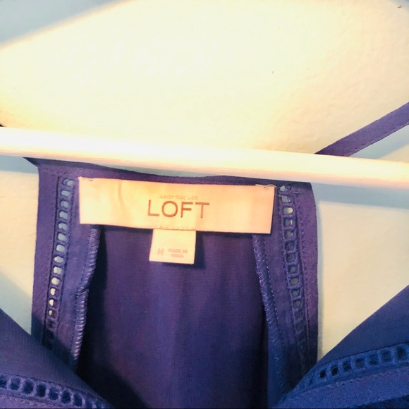 LOFT Purple Dress - Picture 4 of 8